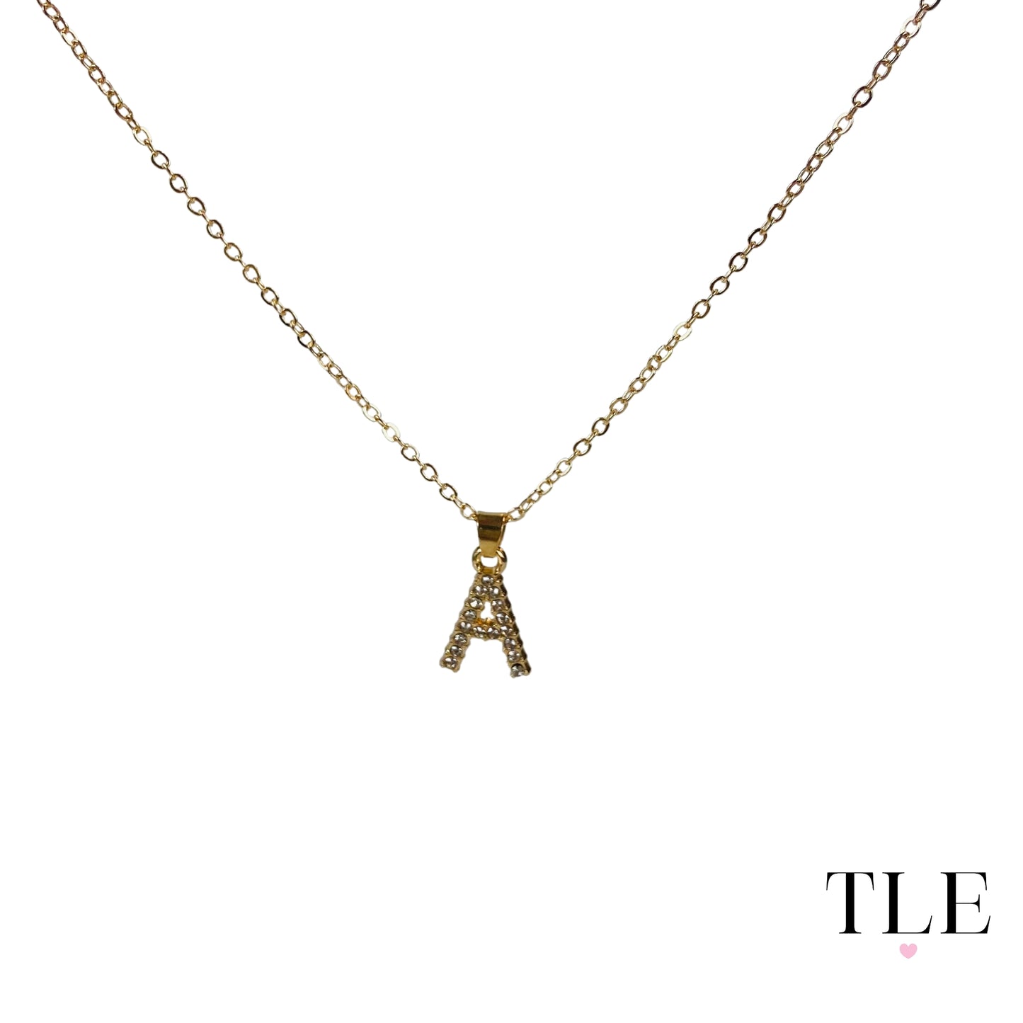 Gold and Diamond Letter Necklaces, Name Necklaces