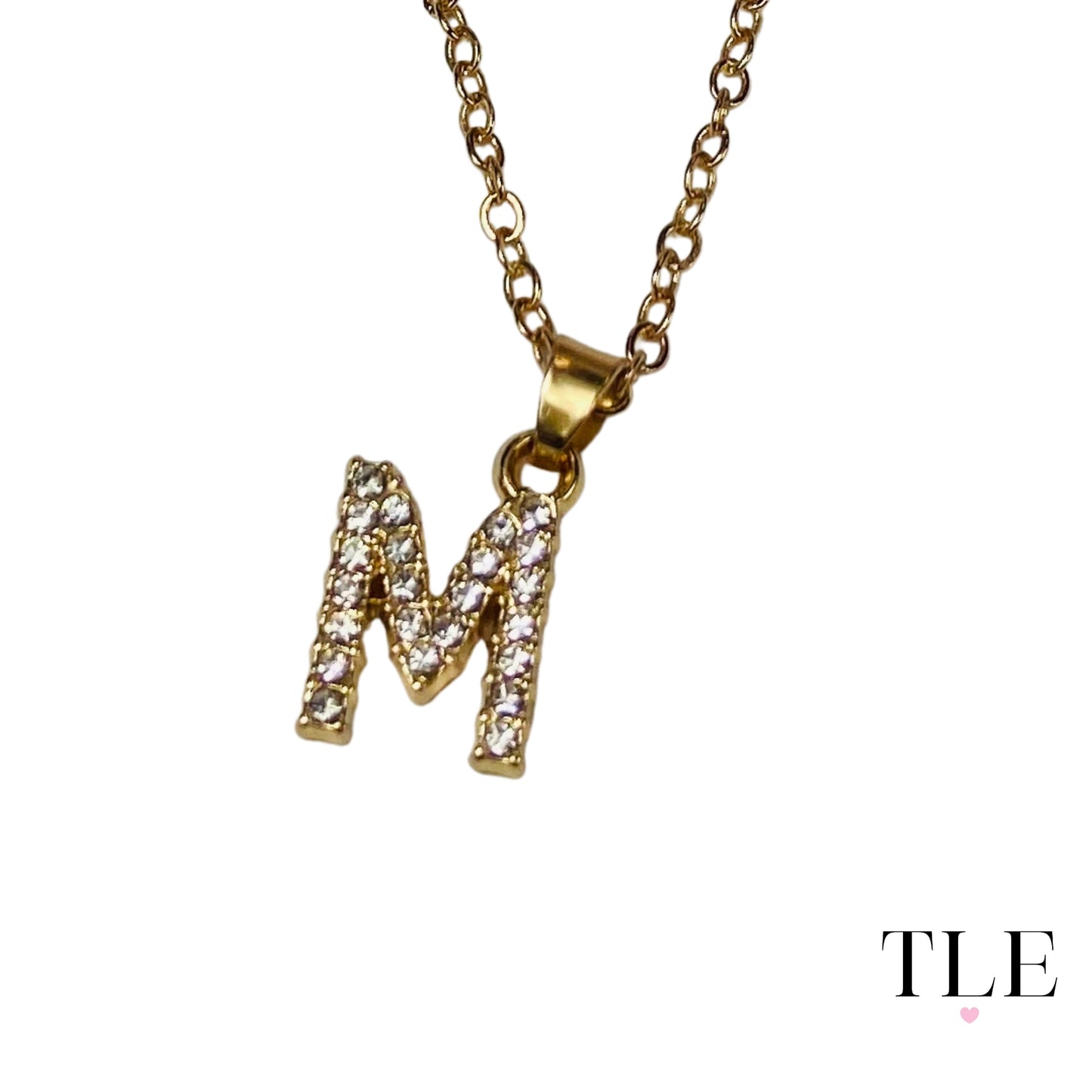 Gold and Diamond Letter Necklaces, Name Necklaces