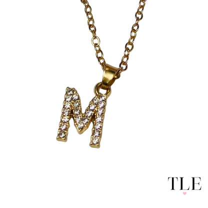 Gold and Diamond Letter Necklaces, Name Necklaces