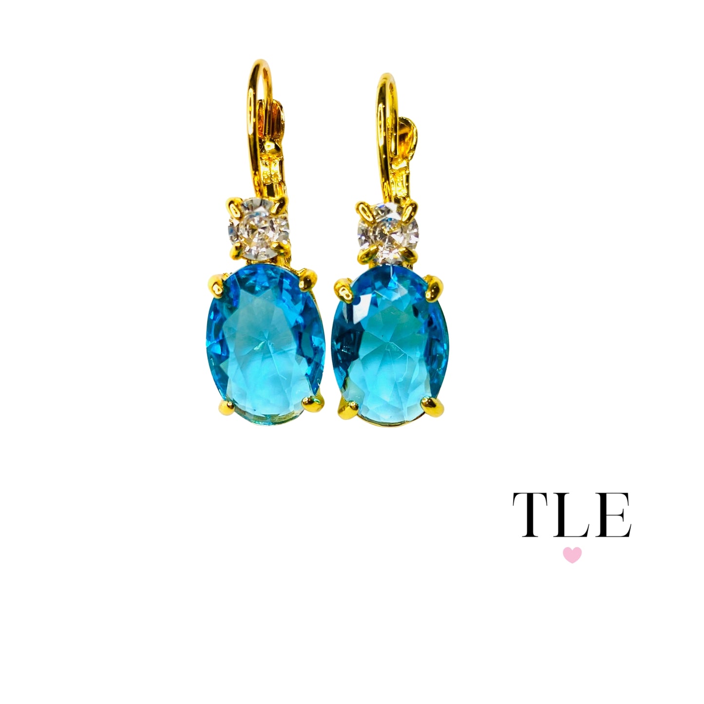 Blue Topaz Earrings